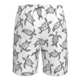 thumbnail image 6 of Naloa Hand Drawn Turtle Men's Beach Shorts, Surfing shorts, Swim trunks, Quick Dry Swim Trunks for Surfing Beach Fun - XX-Large, 6 of 9
