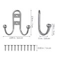 thumbnail image 2 of Phenofice 5Ud Gancho Colgador De Pared De Metal Resistente Ideal Para Puertas Y Armarios, 2 of 7