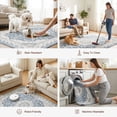 thumbnail image 4 of ICEANT 2'x4' Non-Slip Doormat with Gripper, Boho Vintage Style Area Rug Machine Washable Aesthetic Throw Carpet for Bedroom Living Room, Blue, 4 of 6