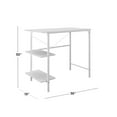 Mainstays Pierce 30 inch Tall Storage Desk, White