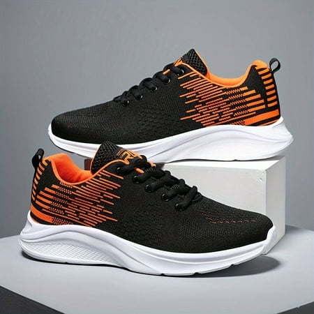 

TUOBKE Breathable Non Slip Lace Up Running Shoes for Men - Ideal for Outdoor Activities