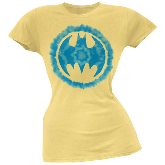 Batman - Tie Dye Signal Juniors T-Shirt - Large