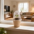 thumbnail image 6 of 20 Pcs Biodegradable Nursery Pots with Humidity Dome- 2.36 Inch Square Seeding Starter Pot for Planting- Peat Pots for Seedlings Garden Vegetable Flower Germination （With holes）, 6 of 9