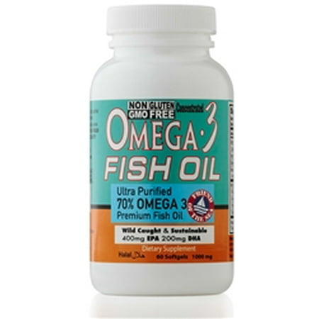Chi Omega Block - Sweet Sunnah Omega 3 Fish Oil Pills - ULTRA POTENCY FORMULA - 1000 mg EPA 400mg,DHA 200mg Per Serving - 60 Softgels