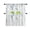 Blue, variant on HonorHut Floral Kitchen Curtains Sets 2 Tiers Light Filtering Pocket Valances Decorative Leaf Printing Drapes Curtain Valance and Tier Set Ink Blue