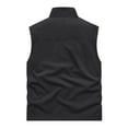 thumbnail image 4 of IYTR Men's Fleece Lined Waistcoat Utility Waistcoat Outdoor Waistcoat Multi Pockets Sleeveless Jacket Warm Winter Waistcoat Work Waistcoat Black XL, 4 of 4