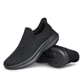 thumbnail image 4 of Unisex Slip-On Loafers Men Women Lightweight Fashion Walking Sneakers Black, 4 of 7