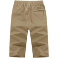 thumbnail image 3 of Men's 3/4 Hiking Pants Outdoor Performance Running Jogger Capri Shorts, 3 of 5