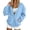 DF34_Light Blue, variant on Resicozy Sweatshirt Cardigan Women Button Down Lightweight Jacket V-Neck Open Front Oversized Drop Shoulder Sweatshirts with Pockets Navy S