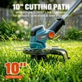 thumbnail image 4 of SENIX 20V 10" Cordless String Trimmer Weed Wacker, Telescoping Rotating Shaft, Adjust Head & Assistant Grip，Auto Line Feed 2.5Ah Battery & Charger Included GTX2‑M, 4 of 9