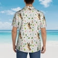 thumbnail image 6 of Balery German Shepherd Dog Print Men's Hawaiian Shirts Short Sleeve Beach Shirt Relaxed Fit Vacation Button Down Shirts-X-Large, 6 of 9