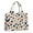White And Orange, variant on Large Capacity Tote Bag,Leopard Print Pattern Handbag Fashion Luxury Tote Bag,15.7"x13"x 5.1" Inches,Laptop Compatible