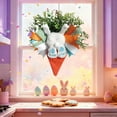 thumbnail image 4 of Costeam Easter Carrot Wreath with Bow,Hanging Decor for Garden Gate and Front Door, 4 of 6
