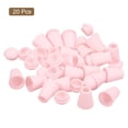 thumbnail image 3 of Unique Bargains 20Pack Plastic Cord Lock Bell End Stopper Cord End Lock Rope Fastener, Light Pink, 3 of 5
