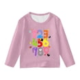 thumbnail image 3 of WOYY Long Sleeve T-Shirt for Girls Casual Digital Print Crew Neck T Shirt Top, Sizes 3-14, 3 of 3