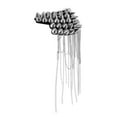 thumbnail image 3 of TISHITA 1 Paire Femmes Hommes Épaulette à Pompon en Cristal Rivet Épaule Planche Marque -, 3 of 8