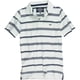 thumbnail image 1 of Ecko Unltd. Polo de rugby a rayas Mini Yd Jersey para hombre, blanco, X-Large, 1 of 1