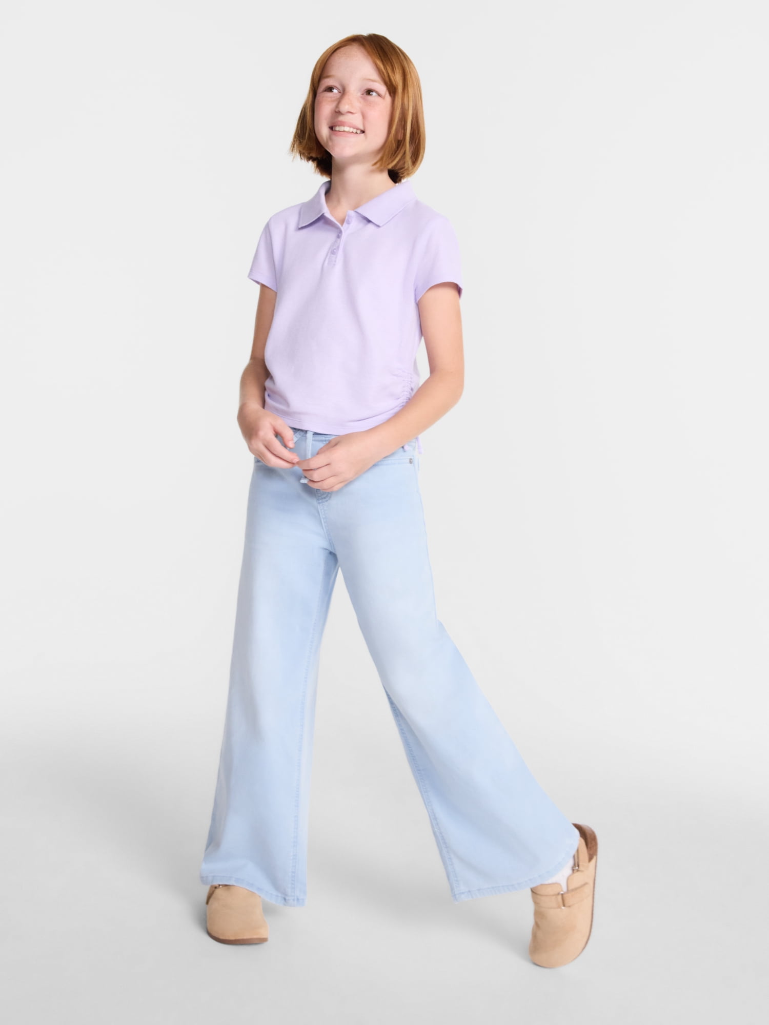 Wonder Nation Girls Knit Denim Pants, Sizes 4-18 & Plus