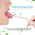 thumbnail image 3 of SharkTRUE Tongue Scraper Reusable Portable Stainless Steel Oral Tongue Cleaner Brush Fresher Sweepers for Adults Kids, 3 of 6
