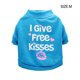 thumbnail image 3 of Greeniant Ropa Camisa Primavera Verano Beso Carta Impresión Traje Ropa redonda Abrigo para perros pequeños Bulldog Azul XS Ropa para mascotas Azul M Greeniant PT003727-03B, 3 of 6