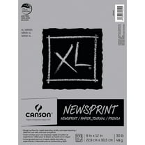 Canson XL Newsprint Paper Pad, 9in x 12in, 100 Sheets/Pad