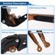 thumbnail image 4 of Palancas de freno y embrague cortas y largas para Kawasaki Z1000SX 2017-2020, palanca de freno de motocicleta ajustable, aleación de aluminio, mango negro con extremo naranja, 4 of 6