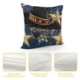 thumbnail image 4 of 4th of July Pillow Covers American Flag Star Patriotic Independence Day Throw Pillowcase Top Hat Windmill Memorial Day Cushion Case Decorations for Sofa Couch, 4 of 5