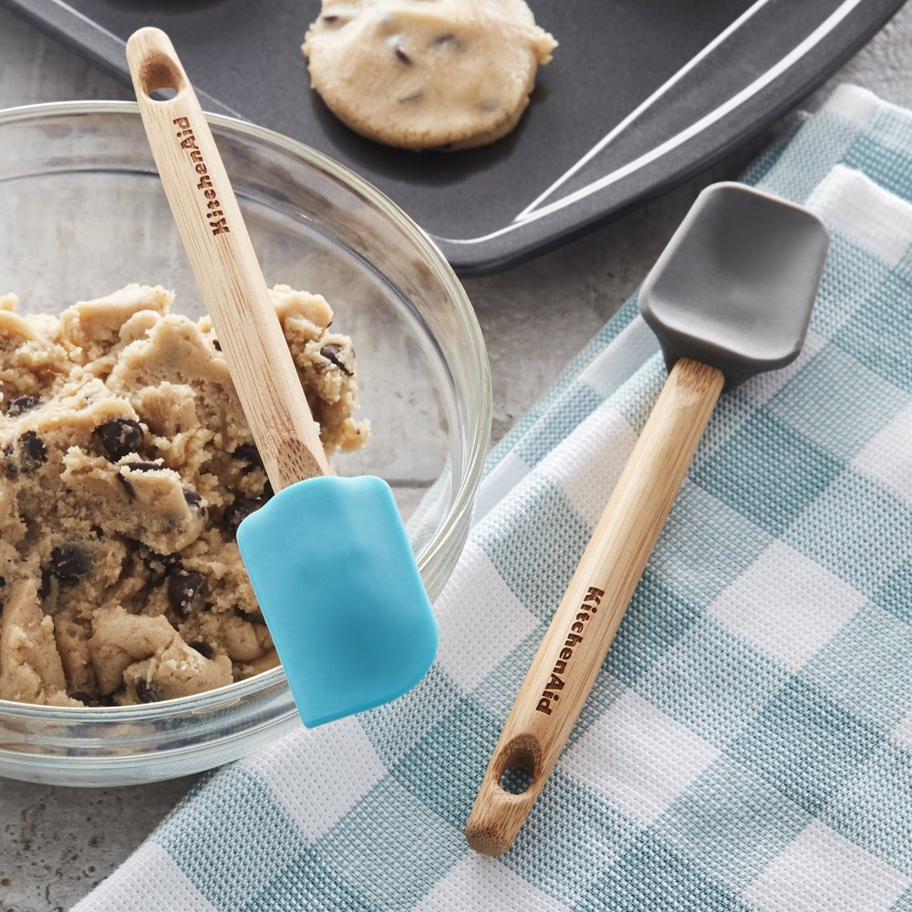 Kitchenaid 2piece Bamboo and Silicone Mini Spatula Set