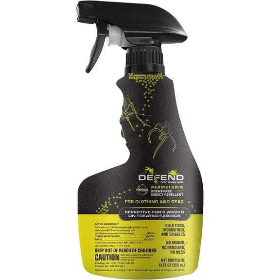 Dead Down Wind Permethrin Clothing Spray, 12 oz., 1 Count