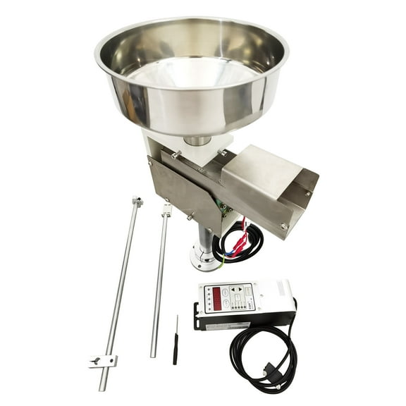 19.5CM Direct Vibration Feeder Circular Disk Device Silo Stainless Steel Automatic 110V