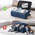 thumbnail image 4 of Ktaxon 4 Piece Luggage Set, Softside Expandable Suitcase Set with 360° Spinner Wheels Lightweight Rolling Travel Suitcases, Blue, 4 of 17