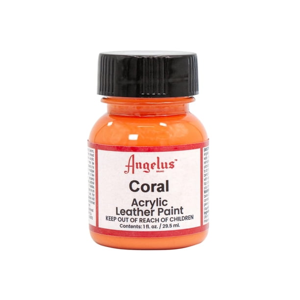 Pintura Acrílica Angelus para Cuero, Vinilo y Carteras 30 ml Coral