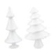 thumbnail image 2 of 2 piezas de modelo de árbol de Navidad blanco para niños, material de manualidades DIY, adorno navideño, accesorios decorativos para niños (2 tamaños), 2 of 7