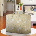 thumbnail image 6 of Extra Large Blanket Storage Bags, Folding Comforter Storage Bag, Storage Bags for Clothes, Storage Containers for Comforter Bedding Pillow Sheet, Reinforced Handles, 22.44"*14.17"*8.27" Beige, 6 of 7