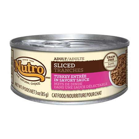 Nutro Adult Cat Sliced Turkey Entree In Savory Sauce Canned Cat Food (Pack Of 24)