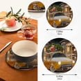 thumbnail image 2 of SKYSONIC Retro Car Christmas Pot Holders Trivets, 2 Pcs Heat Resistant Trivets, Cotton Thread Weave Mats for Hot Pads Pans Pot Bowl Teapot for Kitchen Decor, 2 of 7