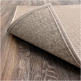 thumbnail image 6 of 3'x5' Soft and Durable Interlace Indoor - Outdoor Area Rugs Lightweight and Flexible for Easy Cleaning and Transport (Color: Taupe), 6 of 7
