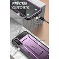thumbnail image 5 of SUPCASE Unicorn Beetle Pro Series Designed for Samsung Galaxy A50/A30s Case, Built-in Screen Protector Full-Body Rugged Holster Case for Galaxy A50 2019 Release (MetallicPurple), 5 of 7