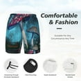 thumbnail image 5 of Gaeub Fantasy Mushrooms Mens Swim Trunks Stretch Beach Shorts Quick Dry for Men Swim Shorts Swimwear with Pockets- Large, 5 of 9