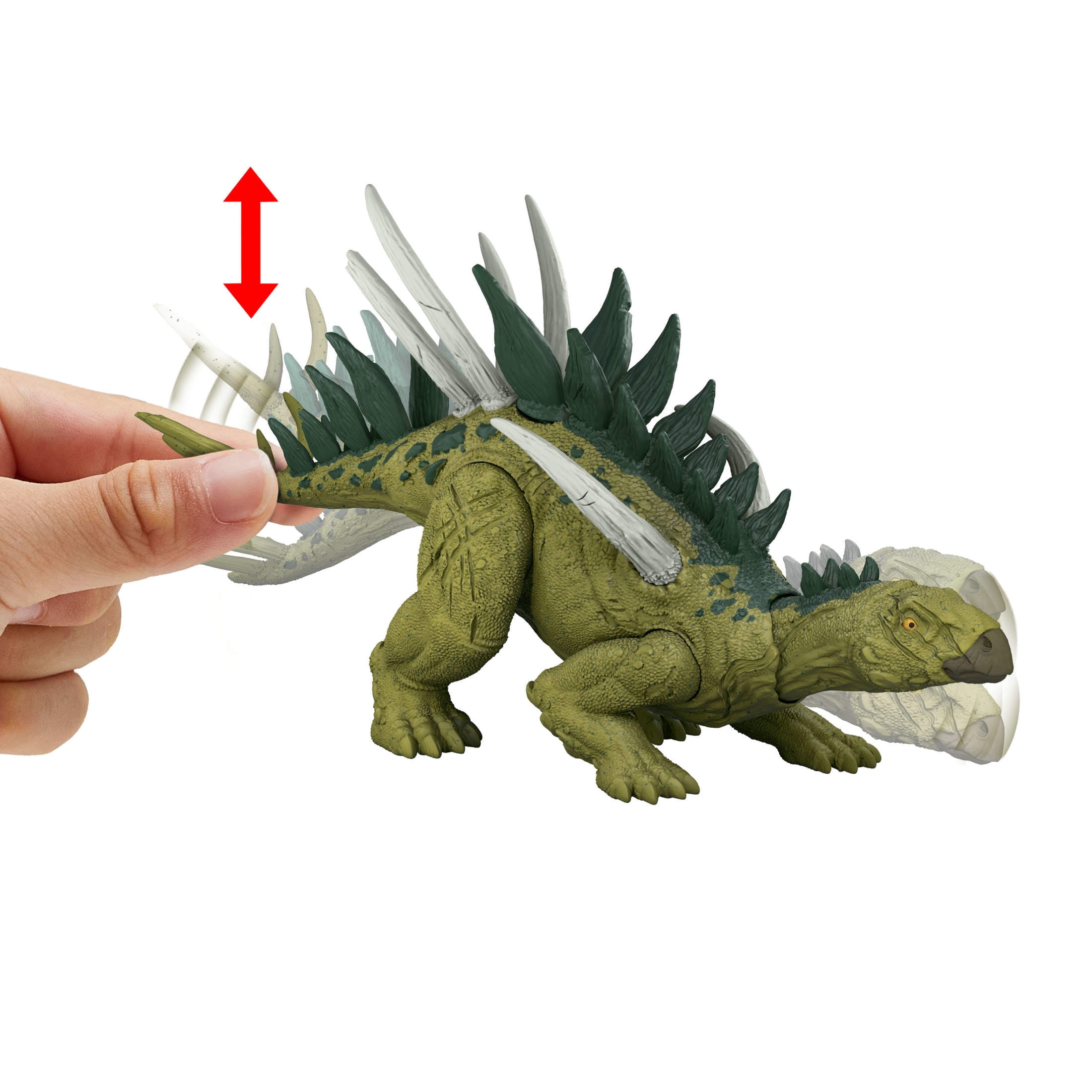 Jurassic World Strike Attack Huayangosaurus Dinosaur Toy, Single Strike Action, Posable