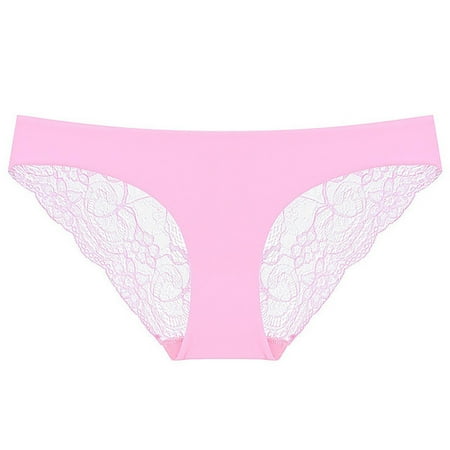 

Women Seamless Briefs Solid Pink S Underwear 3 Pack