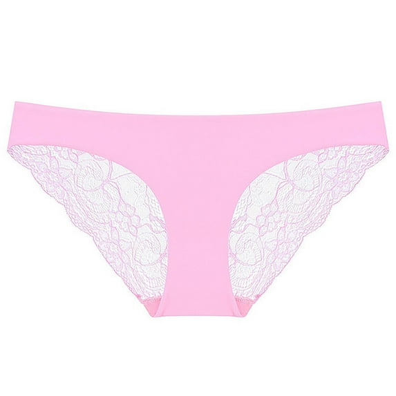 adviicd Nylon Panties for Women Women's Cotton Underwear Briefs High Waist Full Coverage Soft Breathable Panties Pink Small