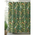 thumbnail image 2 of Fsddascl Botanical Birds Shower Curtain Set - 66" x 72" Washable Bathtub Curtain with 12 Hooks, Art Abstract Leaves Green Waterproof Fabric Stall Shower Curtains for Bathroom/Bathtub Décor, 2 of 6