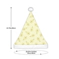 thumbnail image 3 of KLL Christmas Hats for Adults Plush Green Pears Print Santa Hat Xmas Fluffy Santa Claus Hat for Women Men, 3 of 6