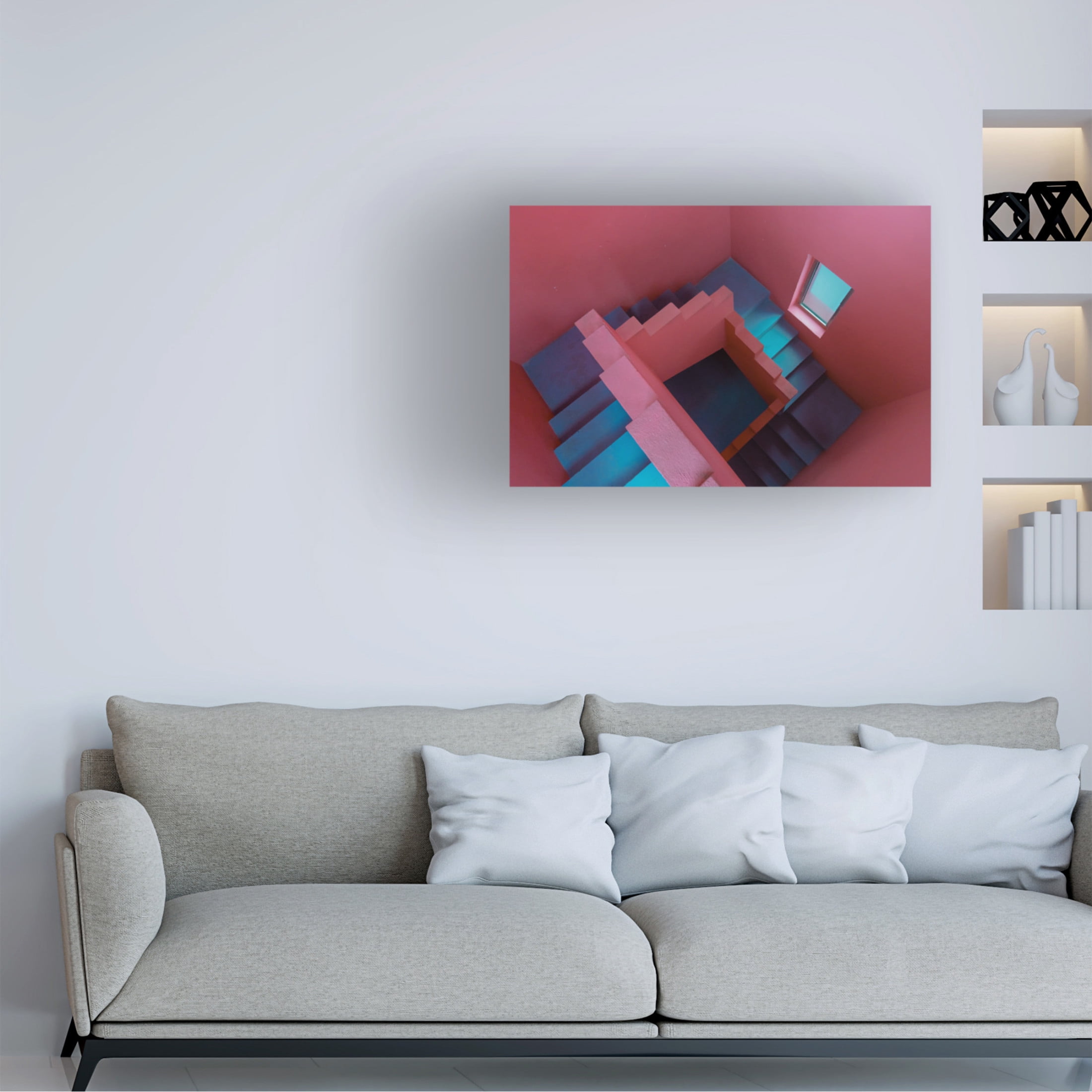 Canvas Wall Art - Jonas Daley 'Monument Valley' Wall Art for Living Room, Bedroom, or Office Décor by Trademark Fine Art - 47 x 30 Inches
