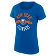 thumbnail image 2 of Women's G-III 4Her by Carl Banks Royal New York Islanders Super-Slim Fit Lightweight City Graphic Sport Crewneck T-Shirt, 2 of 3