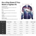 thumbnail image 5 of Fuzoiu Planets Stars And Galaxies Print Unisex Sun Protection Hoodie,UPF 50+ Light Jacket,Full Zip Sun Protection Hoodie,Long Sleeve Sun Shirts,for Outdoor Activities-Large, 5 of 7