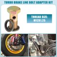 thumbnail image 2 of Unique Bargains 2 Set Car Oil Cooler Screw Ball Head Adapter Turbo Brake Line Bolt Adapter M12x1.25 10mm OD with Washers, 2 of 7