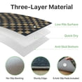 thumbnail image 5 of DEORAB Outdoor Rugs 8'X10' Chenille Patio Rug Three-Layer Material Imitation Silicone Spot Molding Camping Outside Rv Mat, Blue Black & Brown, 5 of 11
