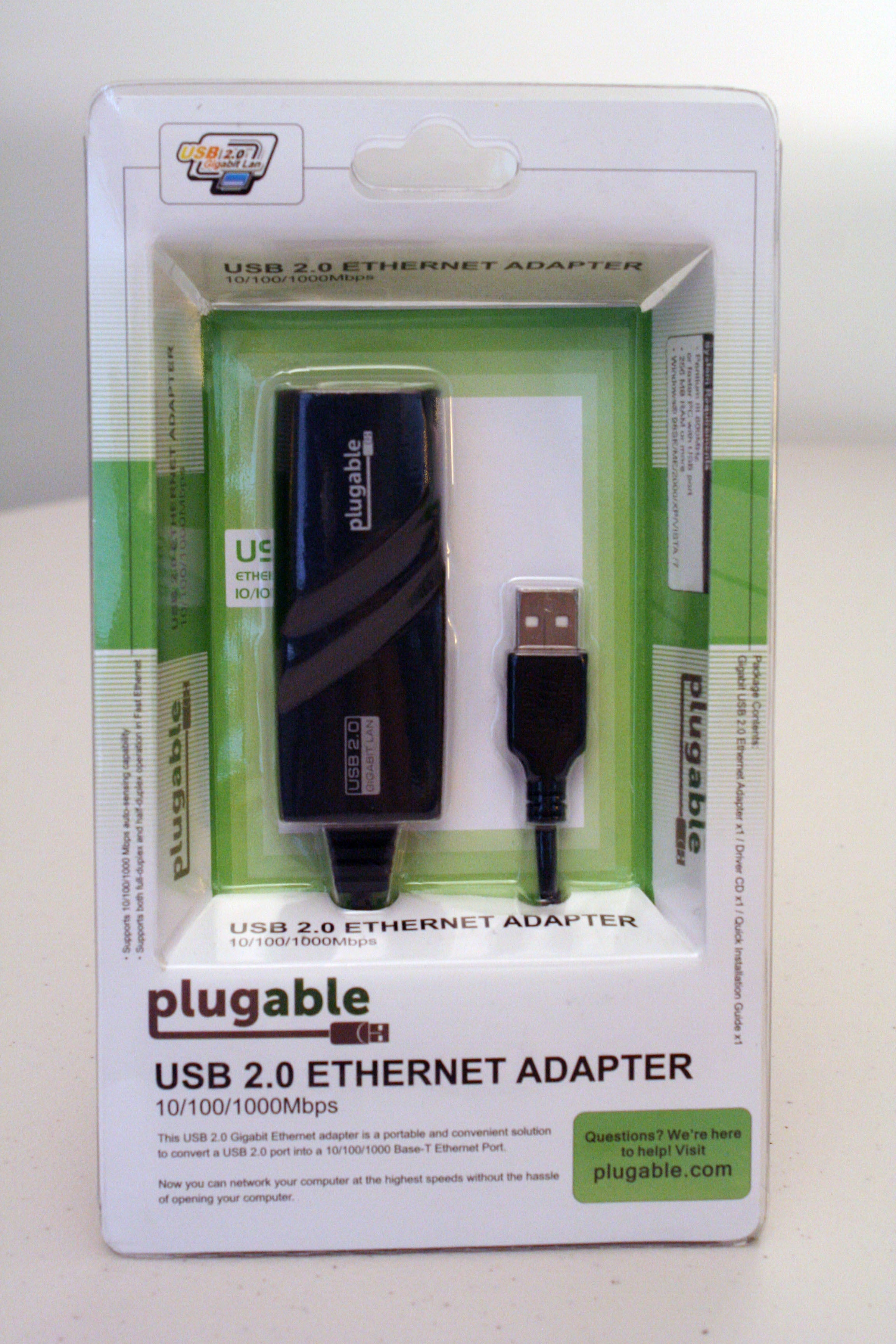 Plugable USB To Gigabit Ethernet Adapter, Fast And Reliable Gigabit Connection, Compatible With Windows, Chromebook, Linux - Walmart.com